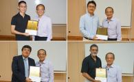 Faculty members received the School of Engineering Teaching Excellence Appreciation Award 2016-17 from Dean of Engineering Prof Tim Cheng.