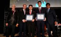 Prof Charles W W Ng and Prof Clarence Edward Choi (middle and 2nd from right) received the Prix R M Quigley Award (Honorable Mention) in Ottawa, Canada on October 2, 2017.