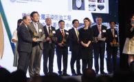 Prof. Chen Guanghao received the prestigious Hong Kong Green Innovations Awards - Gold Award from Mr. Matthew Cheung Kin-Chung (first from left), Acting Chief Executive of the HKSAR at the presentation ceremony of the Hong Kong Awards for Environmental Excellence 2018.