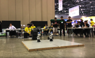 HKUST’s two humanoid robots performed a dance with music at the Intelligent Robot Contest 2019 in Seoul.