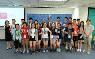 All the participants of the camp together with HKUST engineering faculty members and staff   