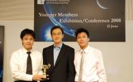 ECE President's Cup Winner, KWAN Kwok To and LEUNG San Yiu, Awarded Champion in IET Younger Members Exhibition / Conference 2008