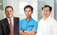 Three more School of Engineering faculty have been appointed to named professorships: (from left) Prof. Khaled Ben Letaief, Prof. Chan Man-Sun, and Prof. Li Zexiang.