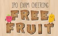 Exam Cheering Free Fruit Giveaway