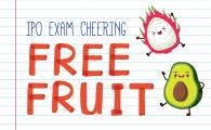 Exam Cheering Free Fruit Giveaway