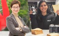 “Leading Woman in STEM” Prof. Ying Chau (left) and “Young Achiever of the Year” Anushka Purohit (right) at AmCham 2021 Women of Influence Awards.