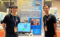 Nick Chin Jing-Wei (left) and Kyle Wong Kwan-Long (right) demonstrated their camera-based health and wellness monitoring solution at the 7th Hong Kong University Student Innovation and Entrepreneurship Competition.