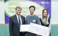 Laurence Lau, a Bioengineering PhD student under the supervision of Prof Ying Chau, received the people's choice award in the 3-minute-thesis (3MT) competition organized by the School of Engineering.