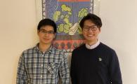 工学院校友 Johnson Liu（左）及 Roy Chung（右）在科大本科时代均为工学院学生大使计划的领袖生，并荣获享负成名的法国卓越奖学金赴法深造研究院课程。