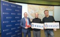 (From left) Dr. Sean McMinn, Director of the Center for Education Innovation; Prof. Andrew Horner, Professor of Computer Science and Engineering; and Prof. Erwin Huang, Adjunct Professor of Integrative Systems and Design, introduced the Education and Generative AI Fund and some of the funded projects at a media briefing in early September.