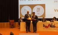 Prof. Charles Ng (right) received the prestigious Varnes Medal of the International Consortium on Landslides at the 6th World Landslide Forum in Florence, Italy in November 2023.