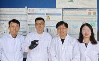 (From left) Prof. Yang Zhengbao, Associate Professor of Mechanical and Aerospace Engineering at HKUST, with his research team members Dr. Hong Ying, Dr. Liu Shiyuan, and Yang Xiaodan