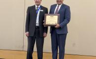 Prof. Khaled B. Letaief received the IEEE James Evans Avant Garde Award 2024 at the 100th IEEE Vehicular Technology Conference in Washington, D.C., USA.