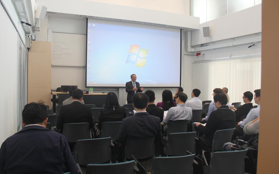 HKUST Dean of Engineering Prof Tim Cheng gave a welcome speech at the forum.