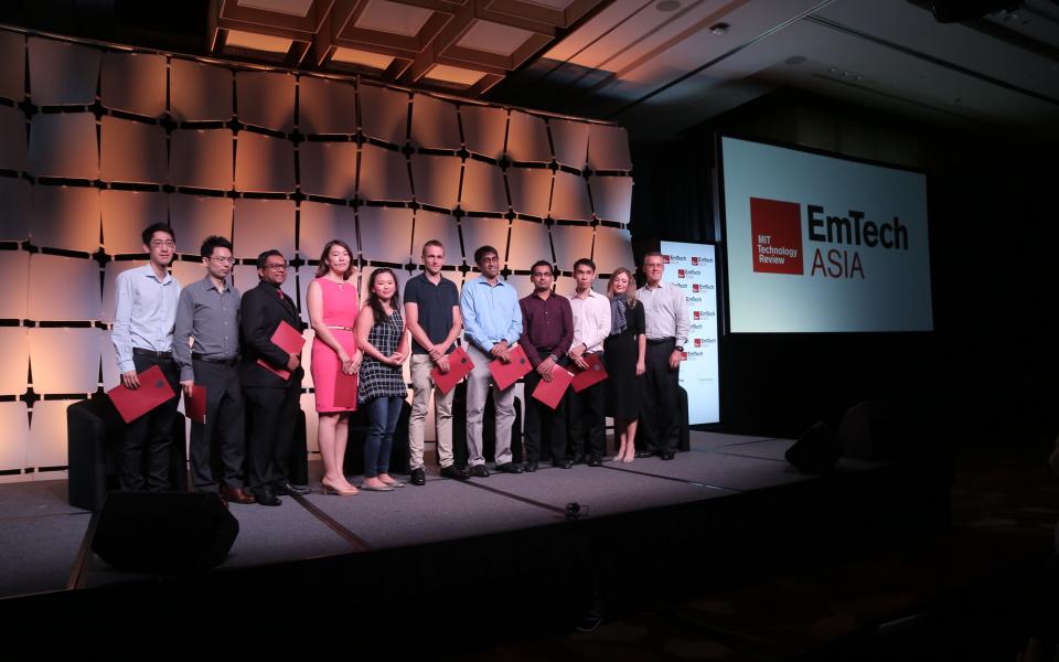 2017 Innovators Under 35 in Asia with Antoinette Matthews and Steve Leonard (Source: EmTech Asia)