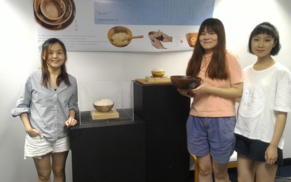 Members of the JiaJia Team: (from left) Leah Choi from HKUST, and Wei Chen and Xiaoya Wang, both from CAA