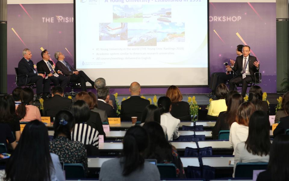 The deans of engineering of the six participating universities share their insights in a panel discussion entitled “Asian Deans’ Forum: The Rise of Asia-Pacific’s Engineering Schools”.