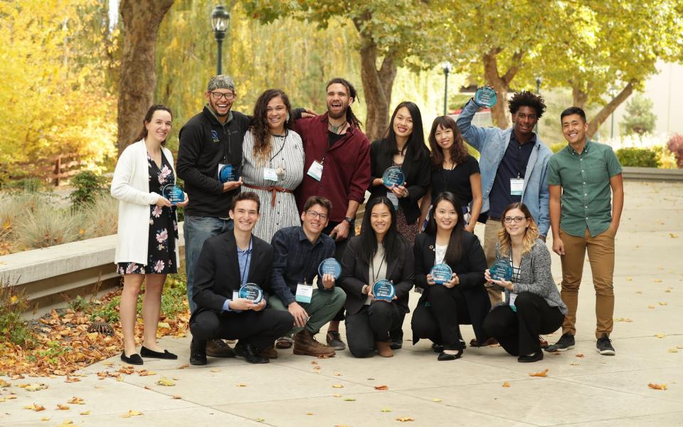 Samantha (front row, second from right) with her fellow "EE 30 Under 30" awardees. 