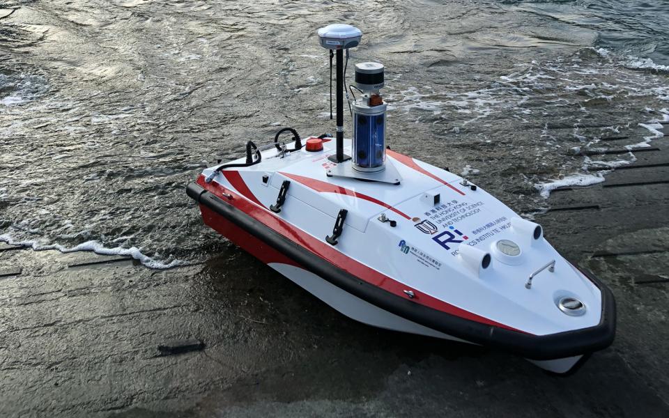 Unmanned boat with a ground-breaking navigation system.