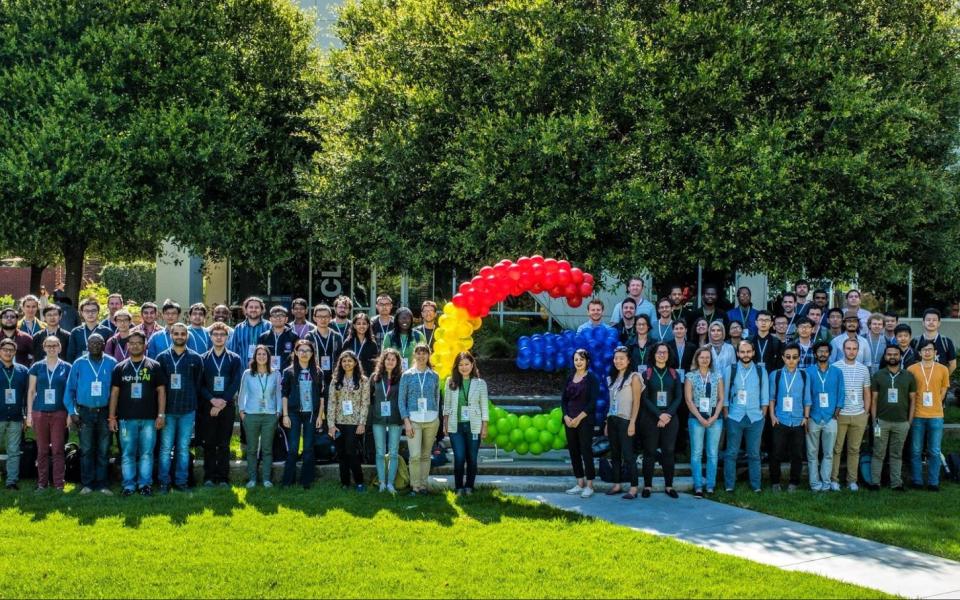 Wei Lili (eighth left, front row) at the Google PhD Fellowship Summit 2019.