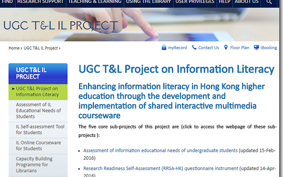 UGC T&L Project on Information Literacy