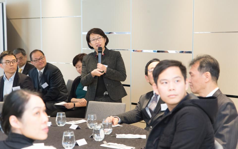 Dr. Claudia XU provided a briefing of the Technology Transfer and Entrepreneurship Ecosystem at HKUST