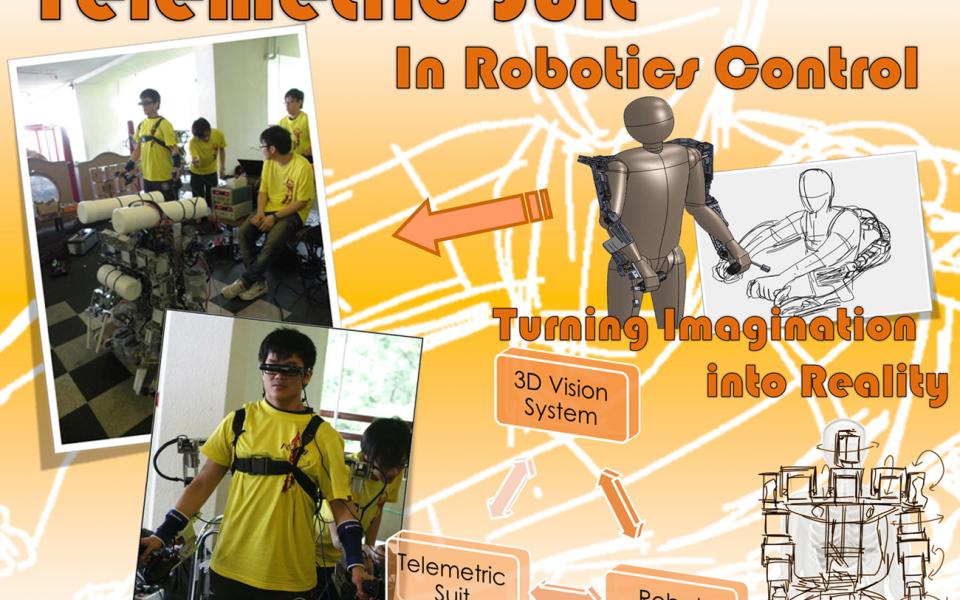 The telemetric suit and 3D goggles provide robot operators with first-hand experience and intuitive control of the robot. 