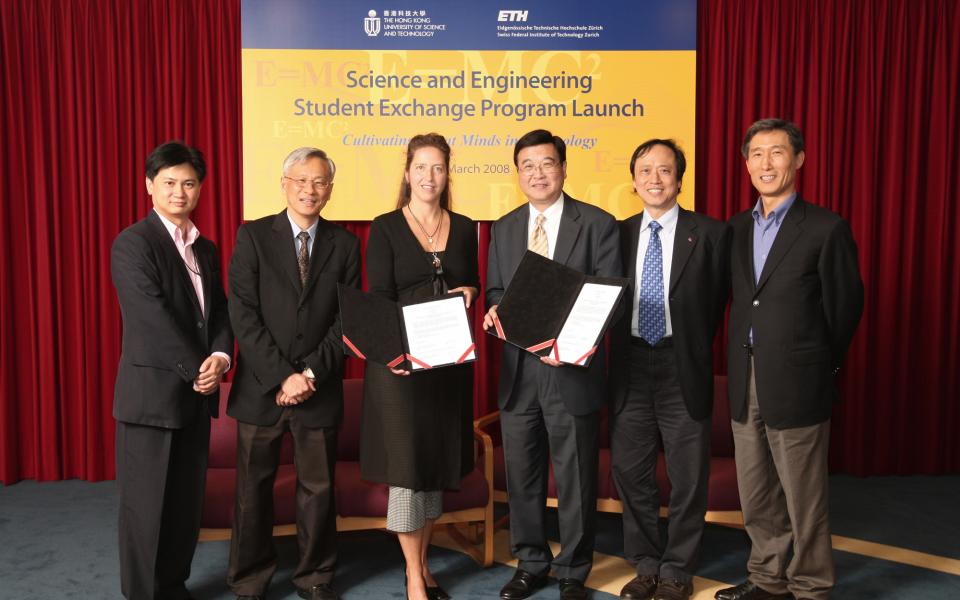  Prof Charles Ng, Prof Philip Chan, Ms. Judith Holzheimer, Prof Yuk-Shan Wong, Prof Shiu Yuen Cheng and Prof Jang Kyo Kim