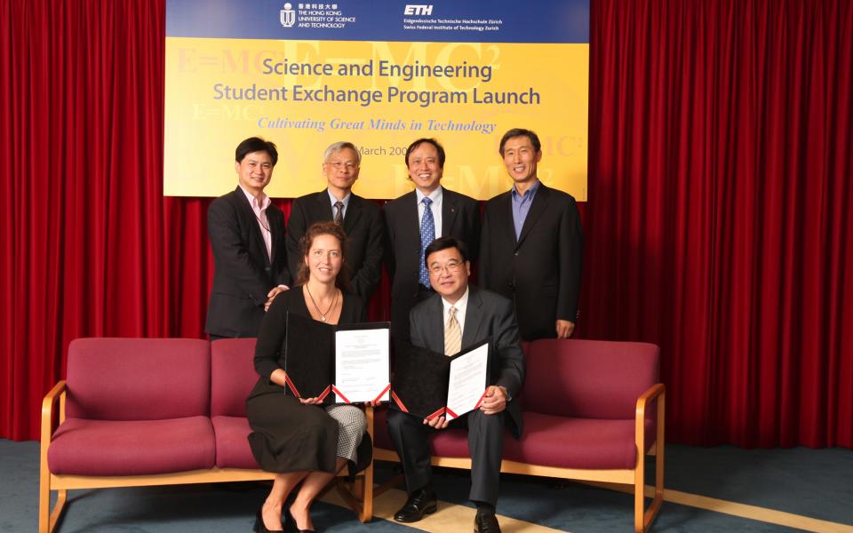  Standing from left to right: Prof Charles Ng, Prof Philip Chan, Prof Shiu Yuen Cheng and Prof Jang Kyo Kim Sitting from left to right: Ms. Judith Holzheimer and Prof Yuk-Shan Wong 