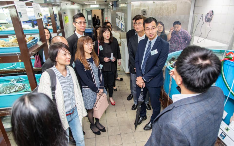 Donors visit the Coastal Marine Laboratory