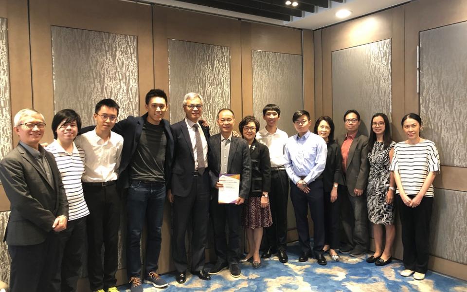 Group Photo with the scholarship recipients and staff.