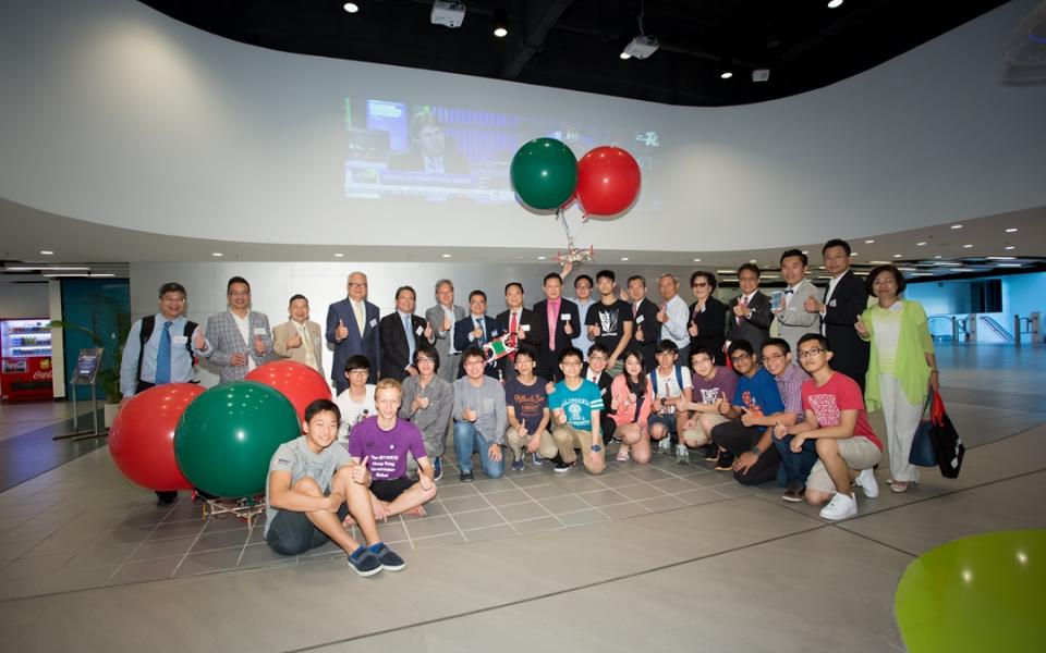 CMA General Committee members posted with students outside the Center for Engineering Education Innovation.