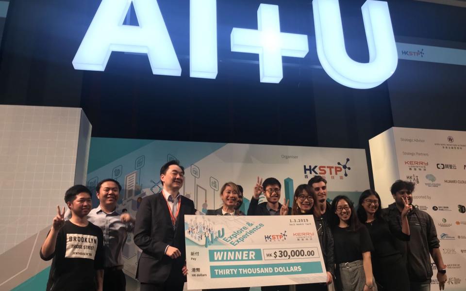 The team won the Chatbot Millionaire Challenge in “AI+U: Explore and Experience Exhibition” organized by the Hong Kong Science and Technology Parks Corporation.