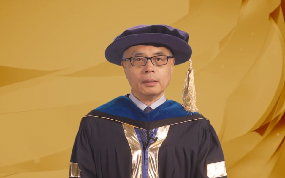 HKUST President Prof. Wei SHYY addressed the audience.