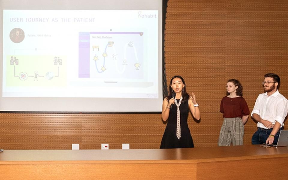 Students prepared their proposals and presented to a group of judges consisted of professors and field experts  