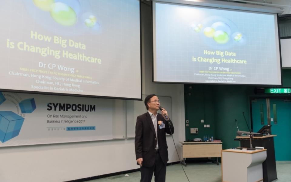 Dr. CP WONG, JP, MBBS(HK), FRCP(London), FRCP(Edinburgh), FRCP(Glasgow), FHKCP, FHKAM(Medicine), MHA(UNSW), FHIMSS, Chairman of eHealth Consortium shared how big data changed the healthcare industry