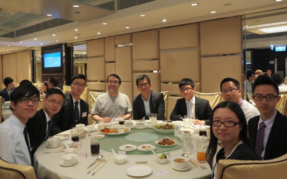 Prof. King L CHOW, Director of IPO (4th left) took photo with mentors and students