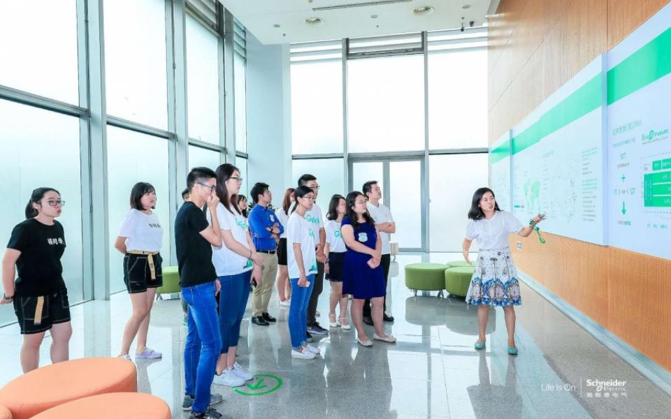 Finalists were invited to visit the main building of Schneider Electric China