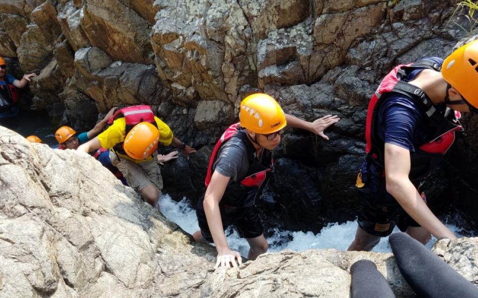 A first taste of canyoning