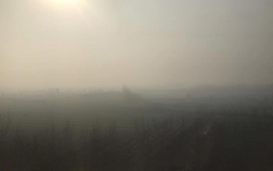 Hebei is one of the Mainland provinces most affected by hazy weather (The photo was taken on December 1, 2019)