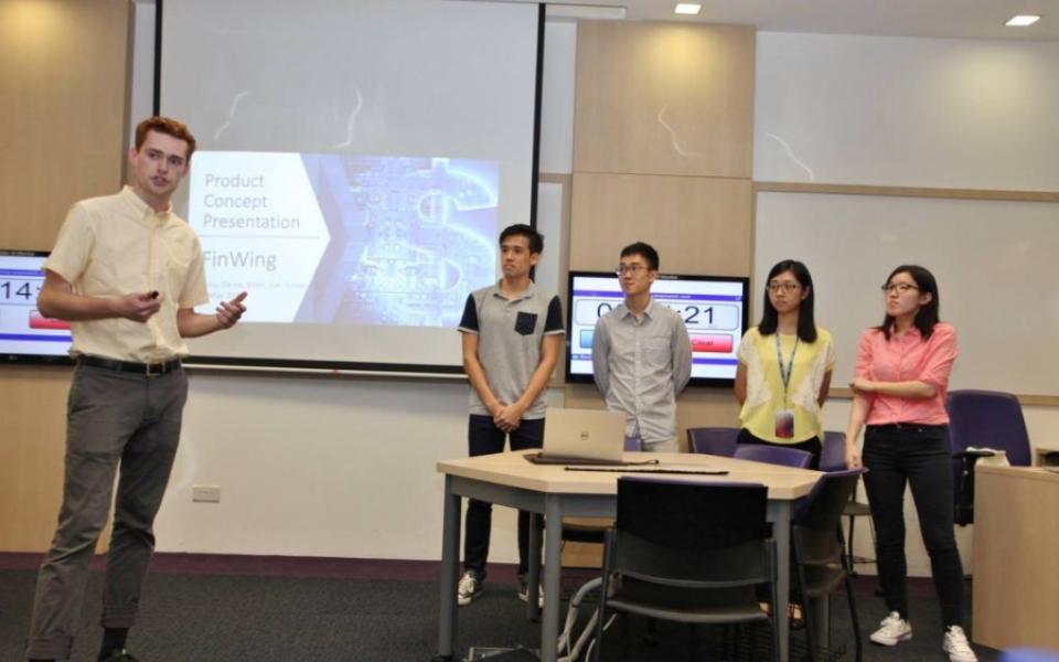 Students presented their business plan