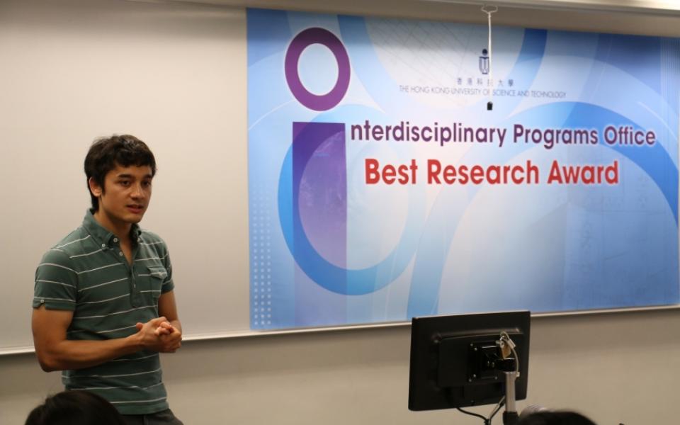 Mr. Berto Lee shared his experience on his research journey