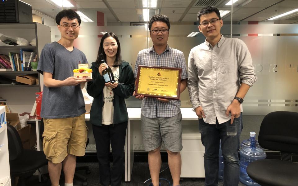 Celebration of the first paper published in the Wang Genomics Lab in 2018.