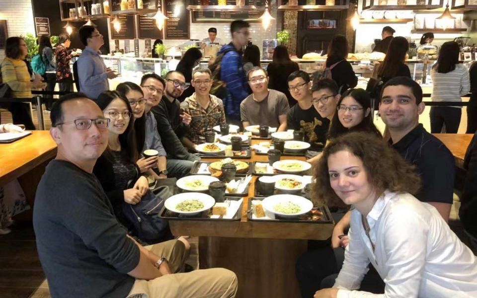 Glad to have met his like-minded lab mates from diverse backgrounds, Dr. Yin Ran (fourth left) shared one of his tips on PhD studies – “to cherish and learn from your lab mates”.