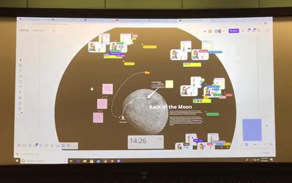 A collaborative whiteboard software platform generates opportunities for interactivity and teamwork among students learning online for the Engineering Solutions to Grand Challenges of the 21st Century, a course that relies heavily on participation in class.