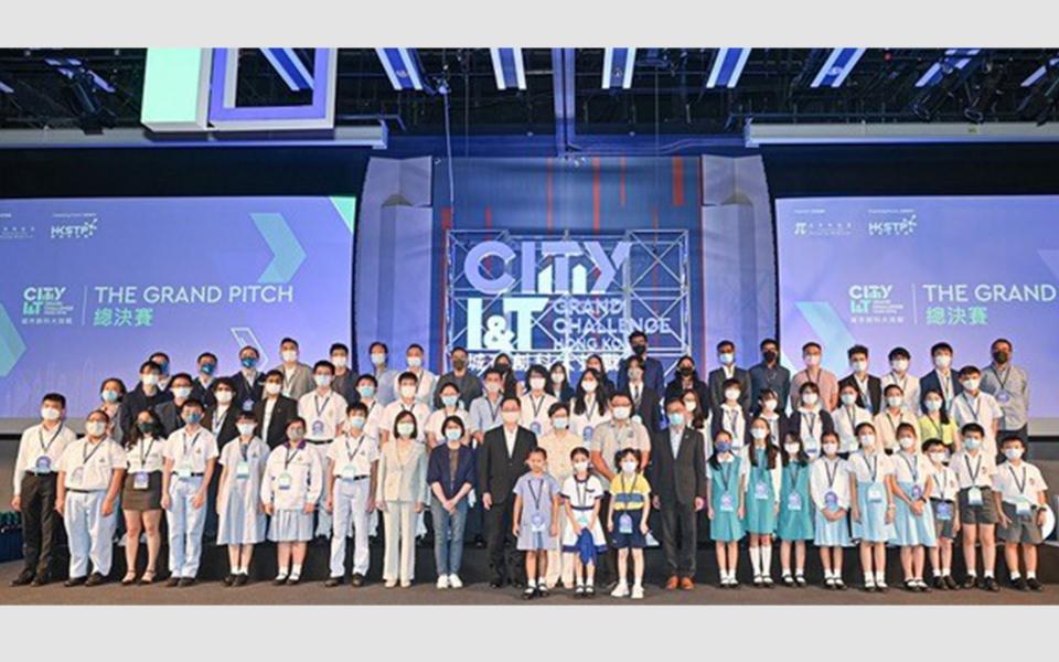 The Grand Pitch and award presentation ceremony at Hong Kong Science Park on October 16, 2021.
