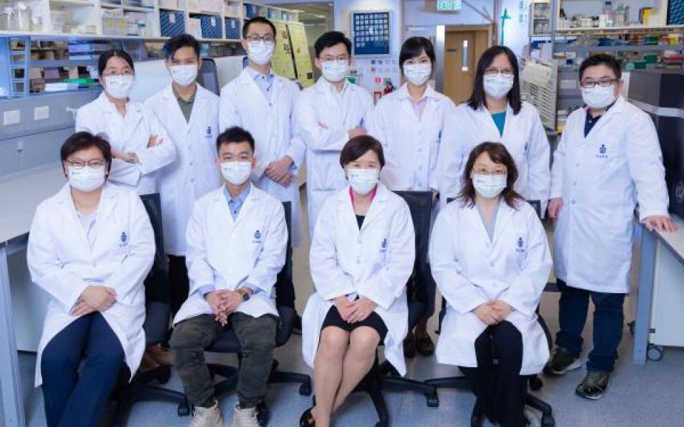 Prof. Nancy IP (first row second right) and her research team members.