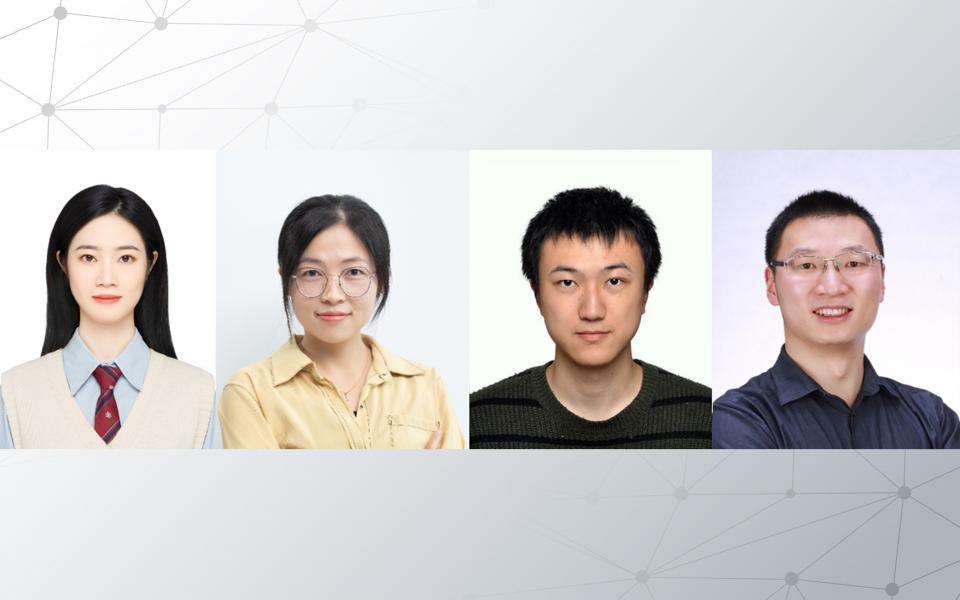 The four members of the top-ranked team: Prof. Wang Zhe (first right), Civil Engineering PhD student Guo Mingyue (first left), former research assistant Wu Yuze (second right), and a collaborator in the industry Sha Huajing (second left).