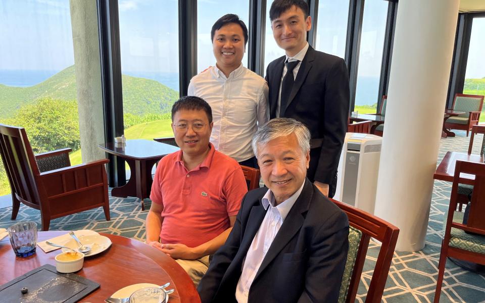 Prof. Zhang Tong (front left), Ir. Prof. Paul Poon (front right), Dr. Lee Cheuk-Wing (back row, left), and Binnie Yiu (back row, right)