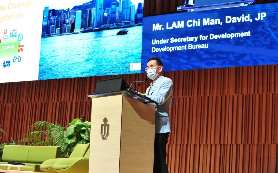 Mr. David Lam Chi-Man, Under Secretary for Development talks about the nexus between mitigation and adaptation.